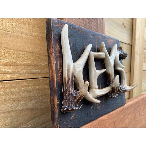 Rustic Deer Antler Horns Keychain Holder - Picture 4 of 8